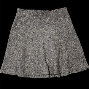 LOFT Womens Skirt Petite Black Textured Mini Everyday Office wear